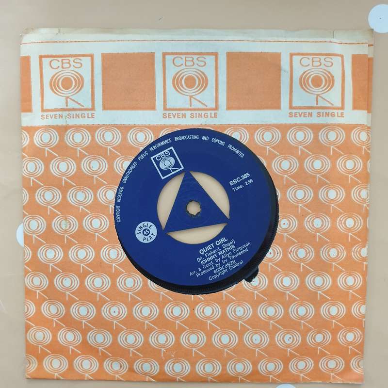Johnny Mathis - What Will Mary Say - Vinyl 7" Record - Very-Good+ Quality (VG+)
