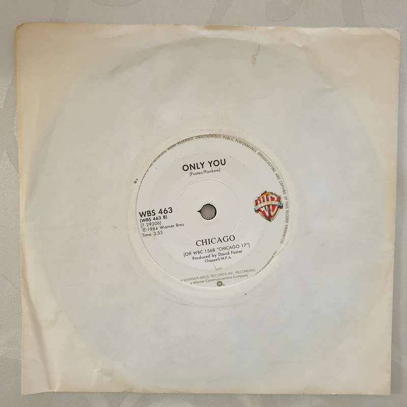 Chicago  Stay The Night - Vinyl 7" Record - Very-Good+ Quality (VG+)