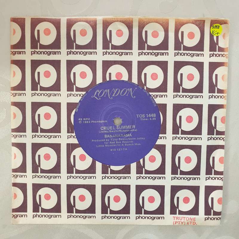 Bananarama  Cruel Summer - Vinyl 7" Record - Very-Good+ Quality (VG+)