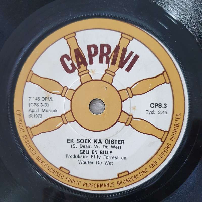 Billy Forrest - Liefde is my Nooi se Naam - Vinyl 7" Record - Good+ Quality (G+)