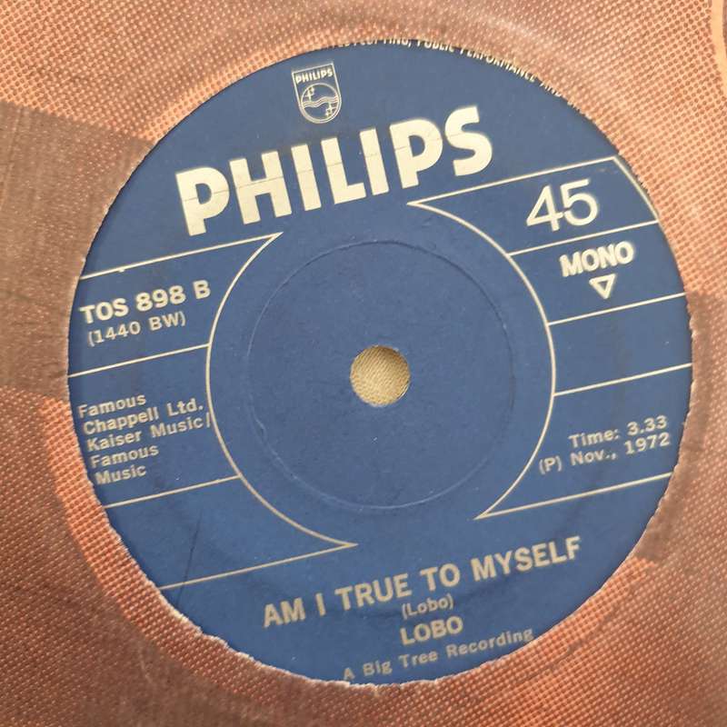 Lobo   I'd Love You To Want Me / Am I True To Myself - Vinyl 7" Record - Very-Good+ Quality...