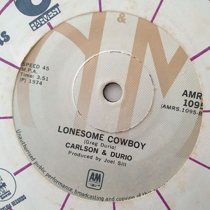 Carlson & Durio  Free And Easy - Vinyl 7" Record - Very-Good Quality (VG)