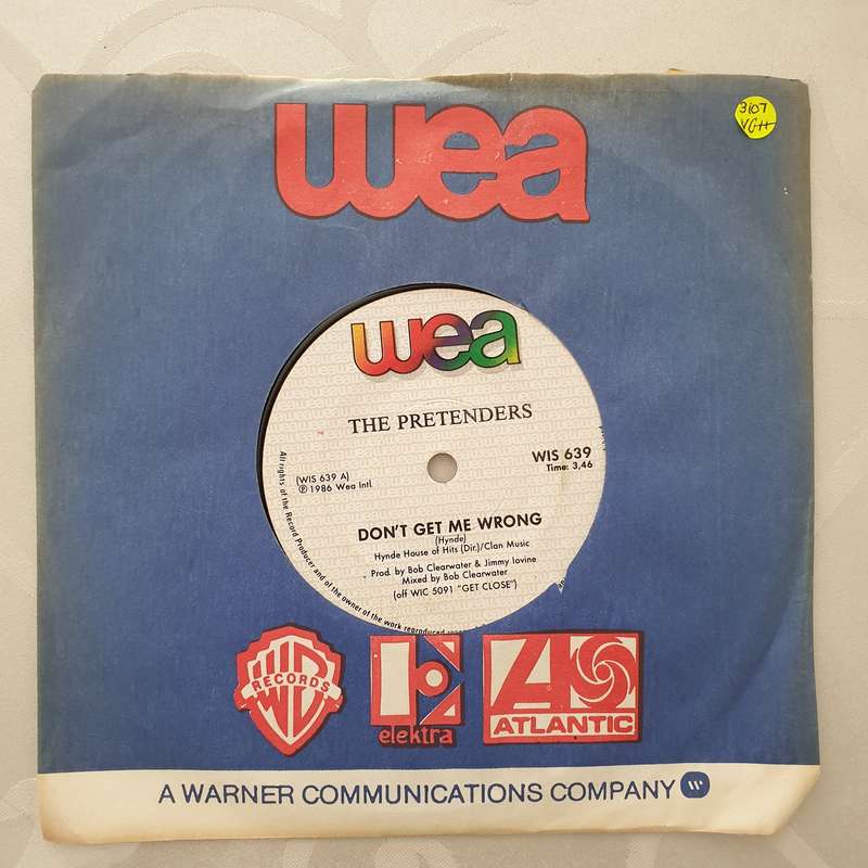 The Pretenders  Don't Get Me Wrong - Vinyl 7" Record - Very-Good+ Quality (VG+)