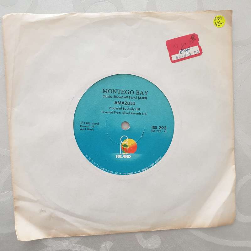Amazulu  Montego Bay - Vinyl 7" Record - Very-Good+ Quality (VG+)