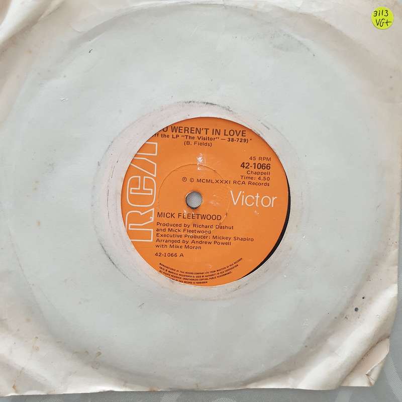 Mick Fleetwood  You Weren't In Love / Not Fade Away - Vinyl 7" Record - Very-Good+ Quality ...