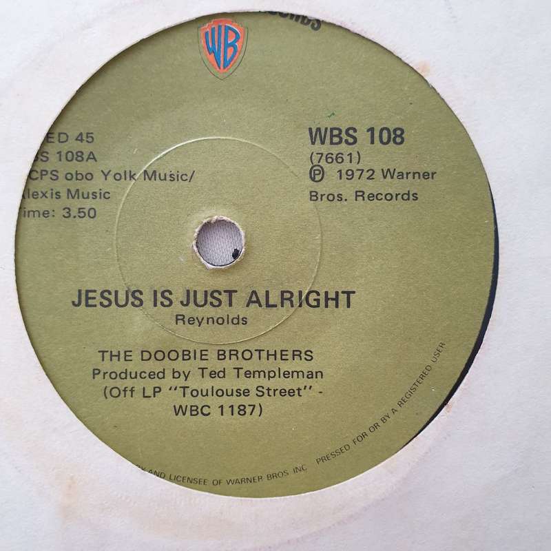 The Doobie Brothers  Rockin' Down The Highway - Vinyl 7" Record - Very-Good+ Quality (VG+)