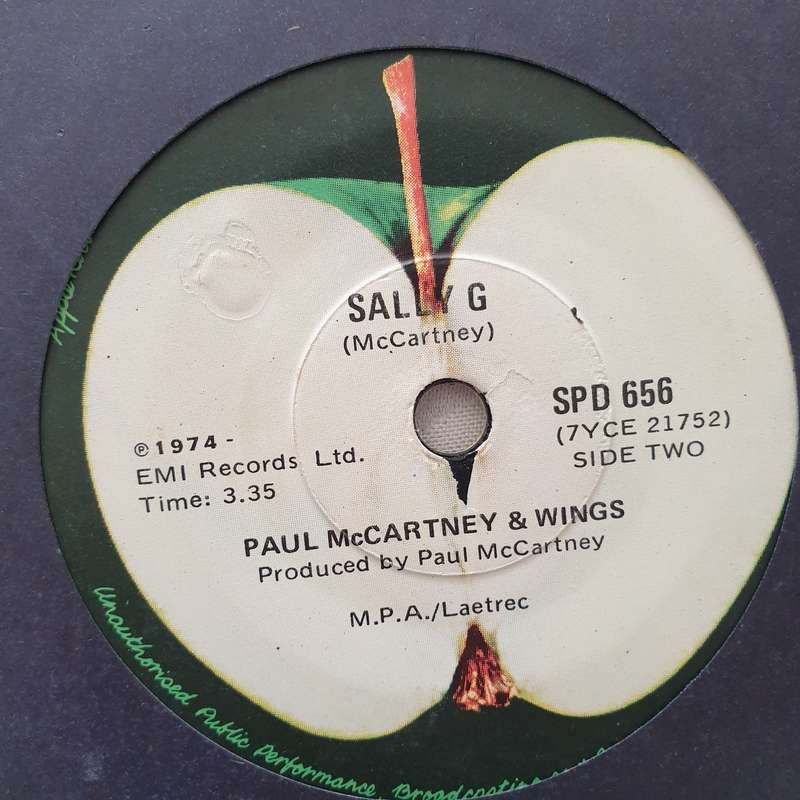 Paul McCartney & Wings  Junior's Farm / Sally G - Vinyl 7" Record - Very-Good+ Quality (VG+)