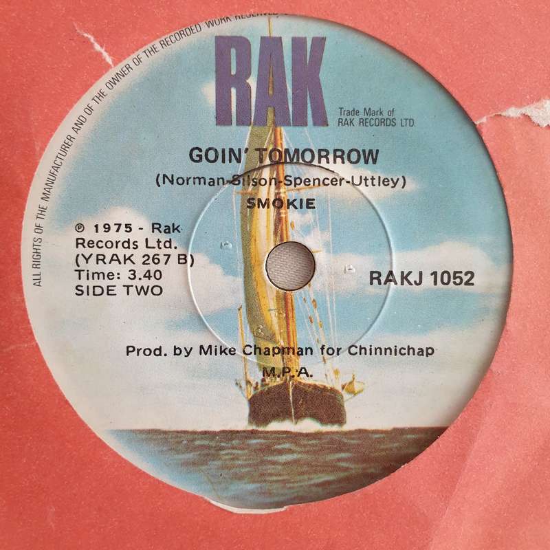 Smokie  For A Few Dollars More - Vinyl 7" Record - Very-Good+ Quality (VG+)