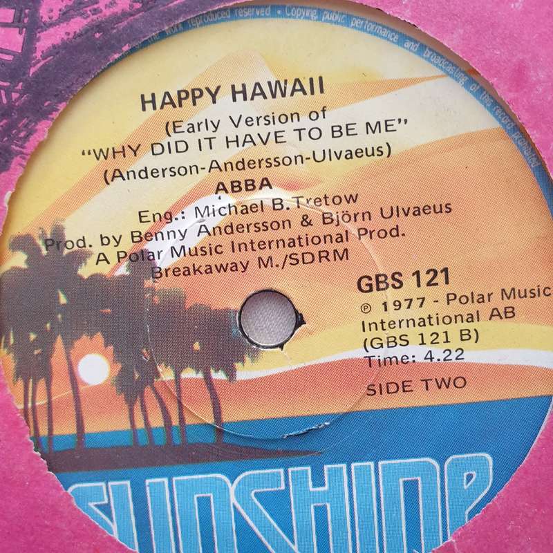 ABBA  Knowing Me, Knowing You / Happy Hawaii (Early Version Of "Why Did It Have To Be Me") ...