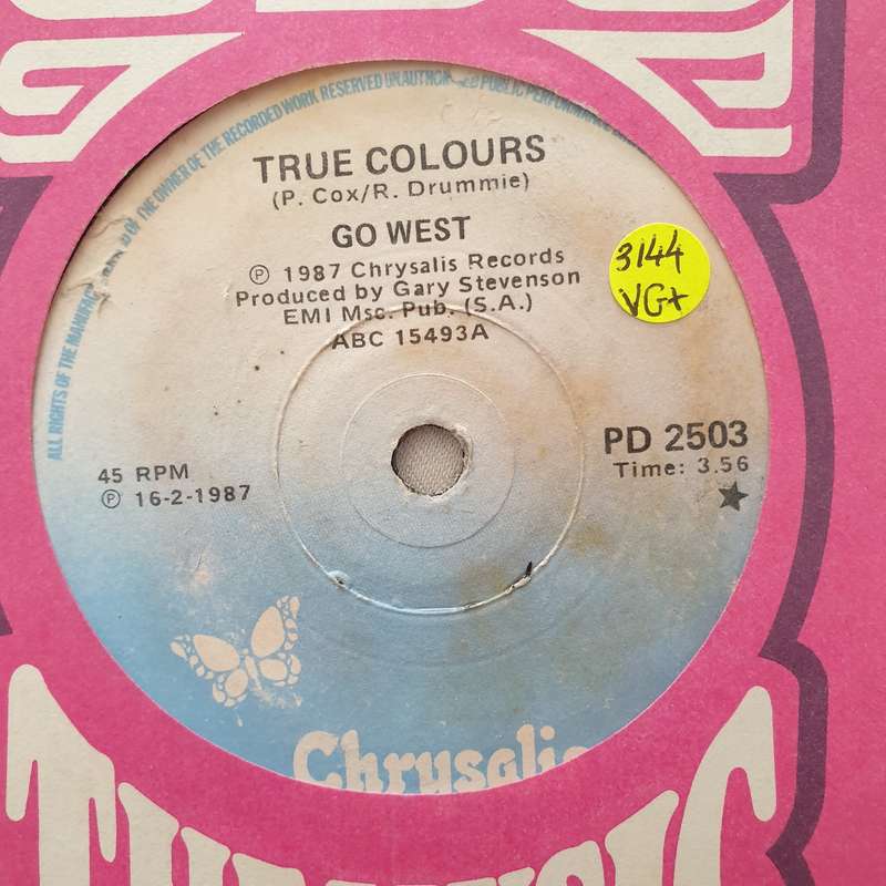 Go West  True Colours - Vinyl 7" Record - Very-Good+ Quality (VG+)