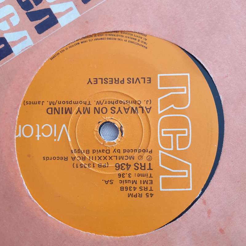Elvis Presley  The Elvis Medley - Vinyl 7" Record - Very-Good+ Quality (VG+)