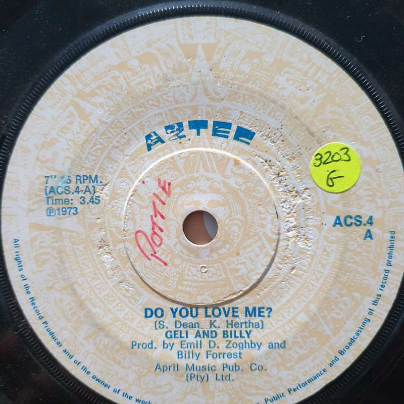 Billy Forrest And Geli  Do You Love Me? - Vinyl 7" Record - Good Quality (G)