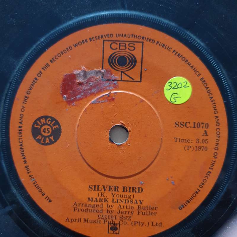 Mark Lindsay  Silver Bird - Vinyl 7" Record - Good Quality (G)