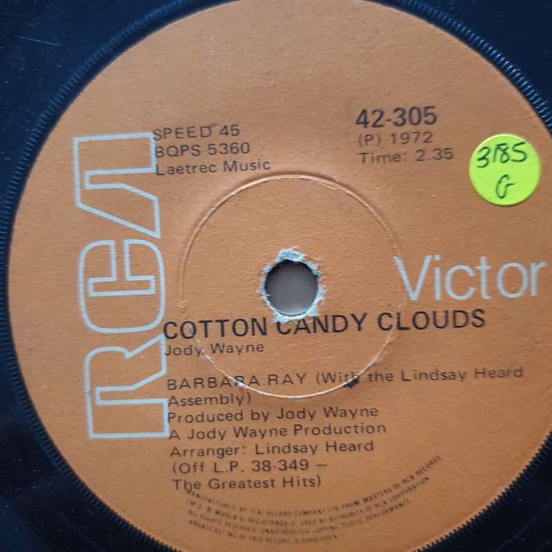Barbara Ray With The Lindsay Heard Assembly  Cotton Candy Clouds / Valley Of the Moon - Vin...