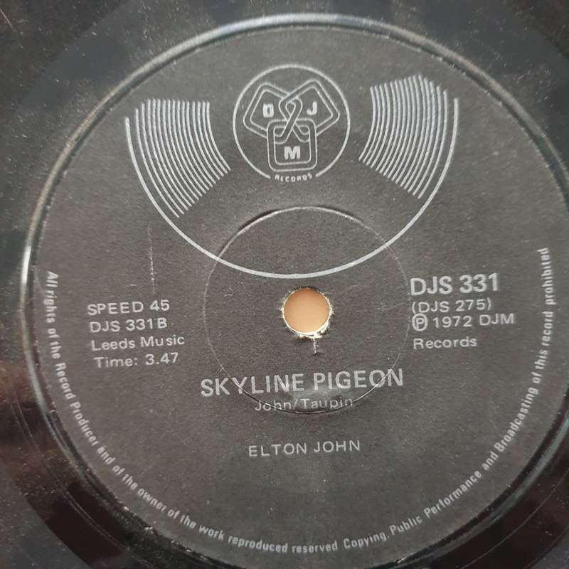 Elton John  Daniel / Skyline Pigeon - Vinyl 7" Record - Good Quality (G)