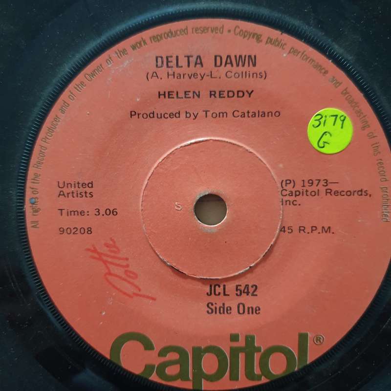 Helen Reddy  Delta Dawn / If We Could Still Be Friends - Vinyl 7" Record - Good Quality (G)