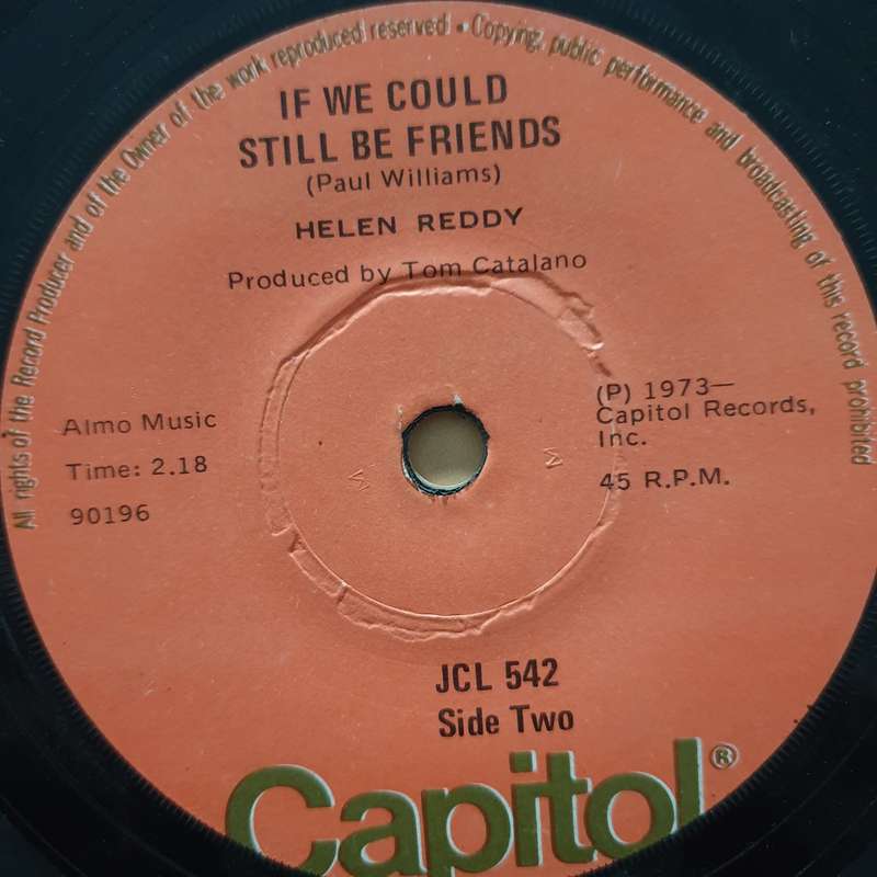 Helen Reddy  Delta Dawn / If We Could Still Be Friends - Vinyl 7" Record - Good Quality (G)