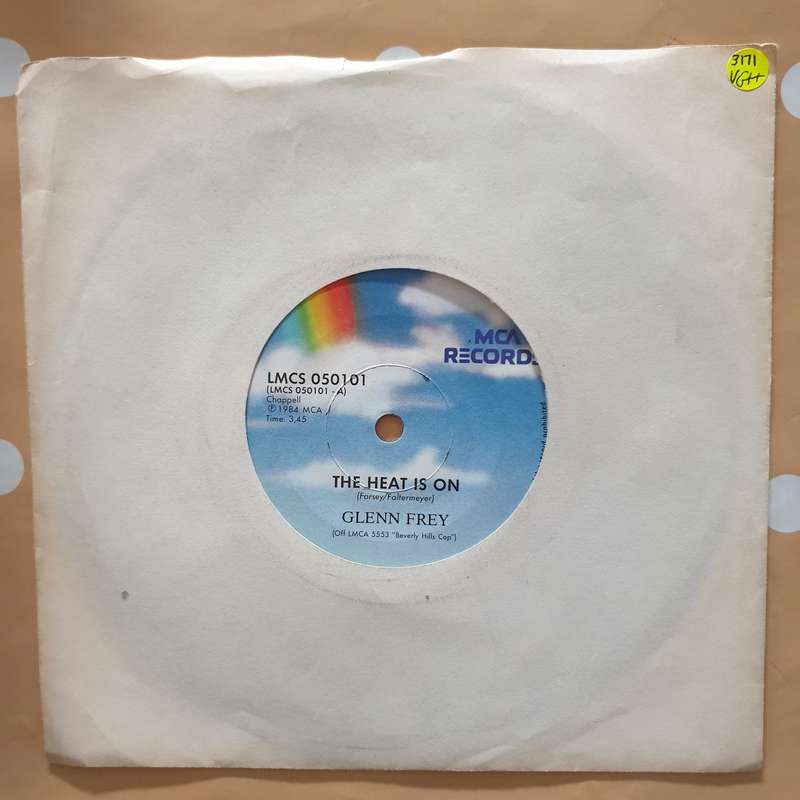 Glenn Frey / Harold Faltermeyer  The Heat Is On / Axel F - Vinyl 7" Record - Very-Good+ Qua...