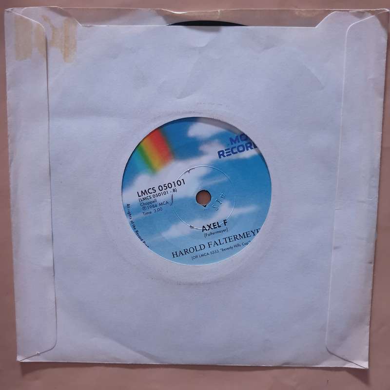 Glenn Frey / Harold Faltermeyer  The Heat Is On / Axel F - Vinyl 7" Record - Very-Good+ Qua...