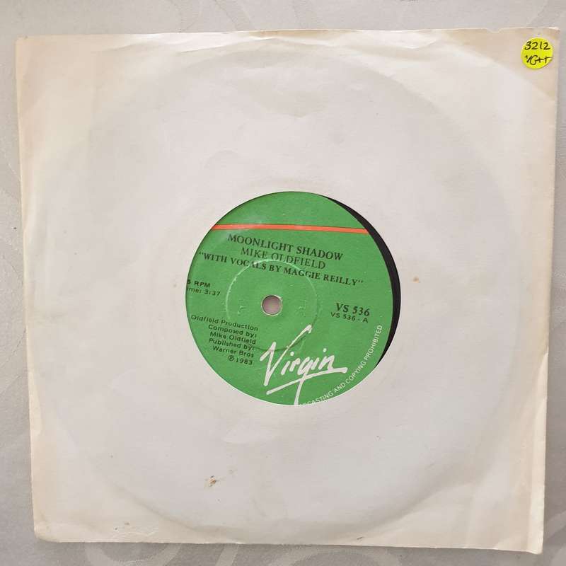 Mike Oldfield  Moonlight Shadow - Vinyl 7" Record - Very-Good+ Quality (VG+)