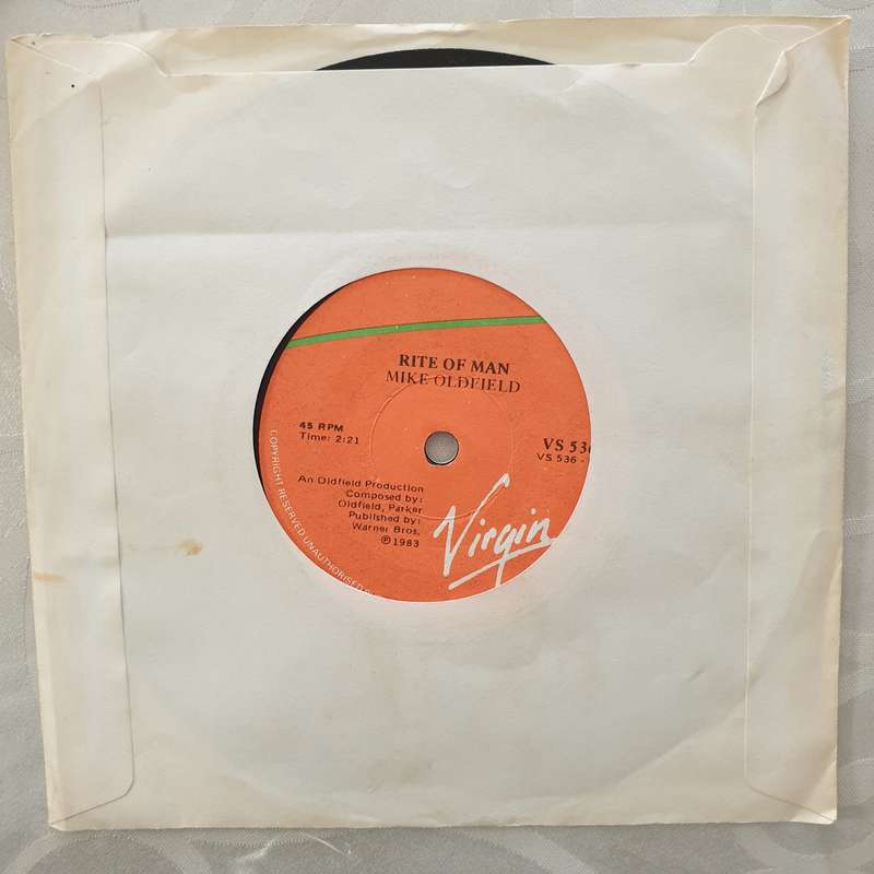Mike Oldfield  Moonlight Shadow - Vinyl 7" Record - Very-Good+ Quality (VG+)