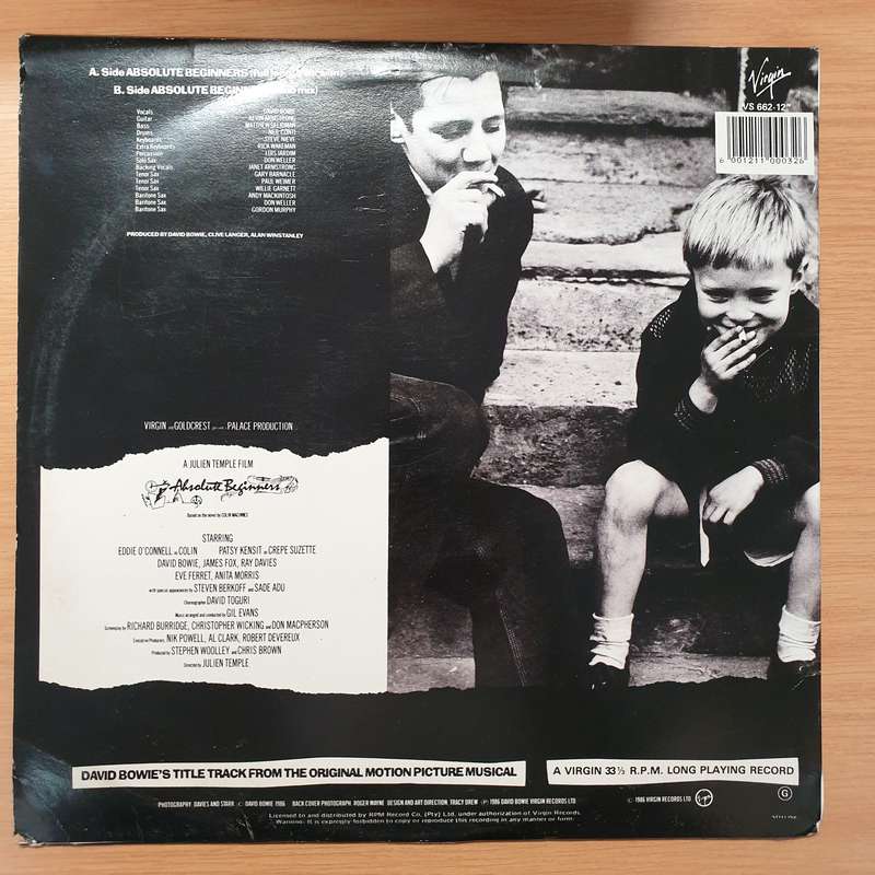 David Bowie  Absolute Beginners - Vinyl LP Record - Very-Good+ Quality (VG+)