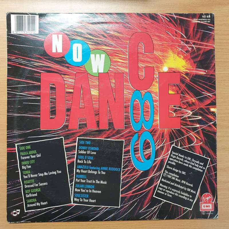 Now Dance 89 - The 12" Mixes - Vinyl LP Record - Very-Good+ Quality (VG+)