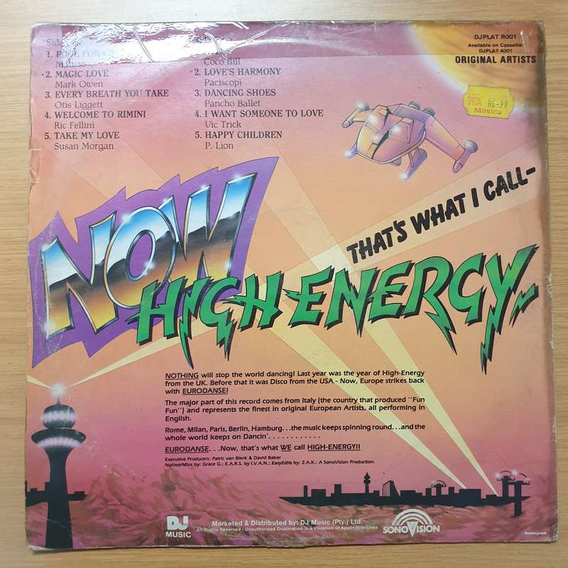 Now That's What I Call High Energy - Vinyl LP Record - Very-Good+ Quality (VG+)