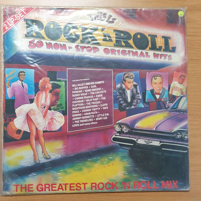 This is Rock & Roll - 50 Non Stop Original Hits - Double Vinyl LP Record - Very-Good+ Quality (VG+)