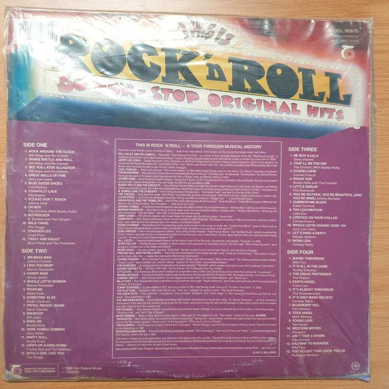 This is Rock & Roll - 50 Non Stop Original Hits - Double Vinyl LP Record - Very-Good+ Quality (VG+)
