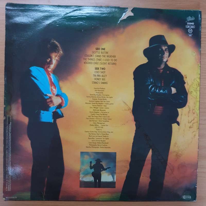 Stevie Ray Vaughan And Double Trouble  Couldn't Stand The Weather - Vinyl LP Record - Very-...