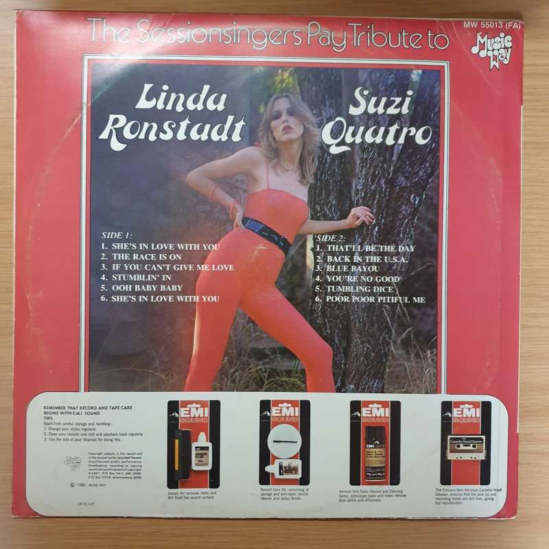 The Session Singers pay Tribute to Linda Ronstadt/Suzi Quatro - Vinyl LP Record (VG+)