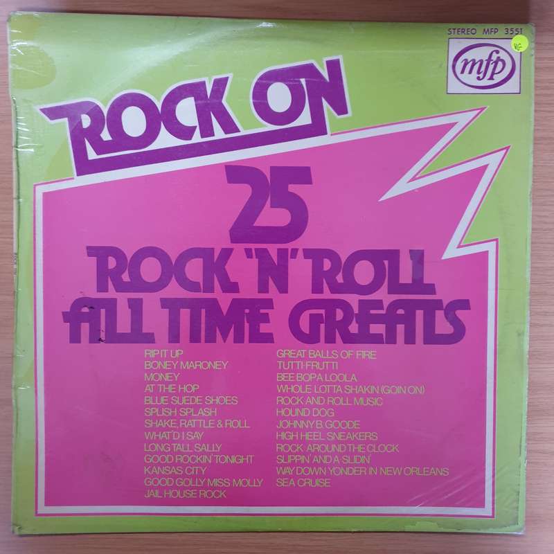 Rock On - 25 Rock n Roll All Time Greats- Vinyl LP Record - Very-Good Quality (VG)