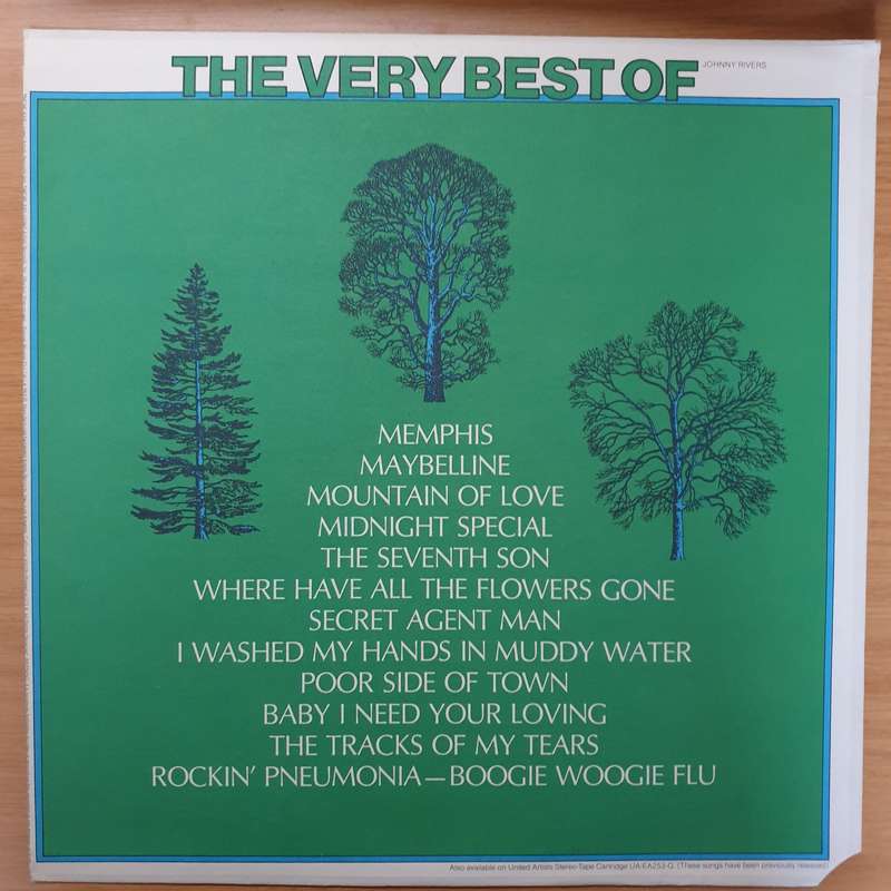 Johnny Rivers  The Very Best Of - Vinyl LP Record - Very-Good+ Quality (VG+)