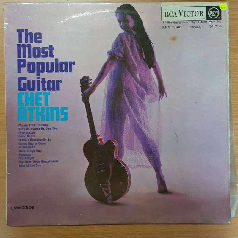 Chet Atkins  The Most Popular Guitar - Vinyl LP Record - Very-Good+ Quality (VG+)