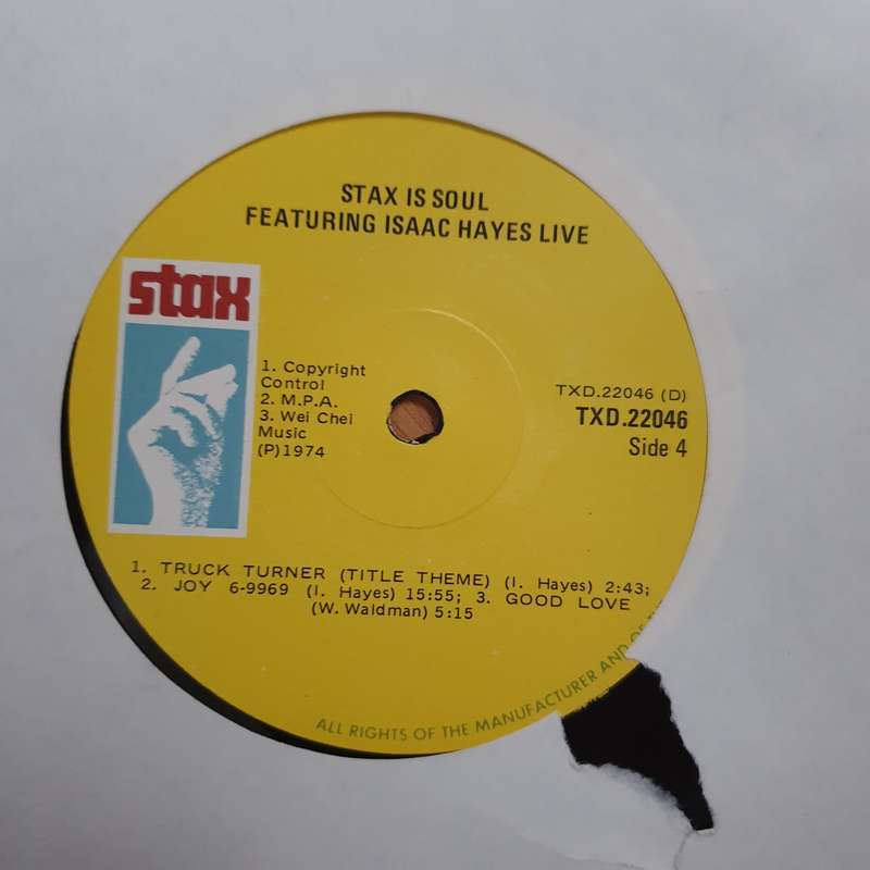 Isaac Hayes  Stax Is Soul. The Isaac Hayes Album - Double Vinyl LP Record - Very-Good+ Qual...