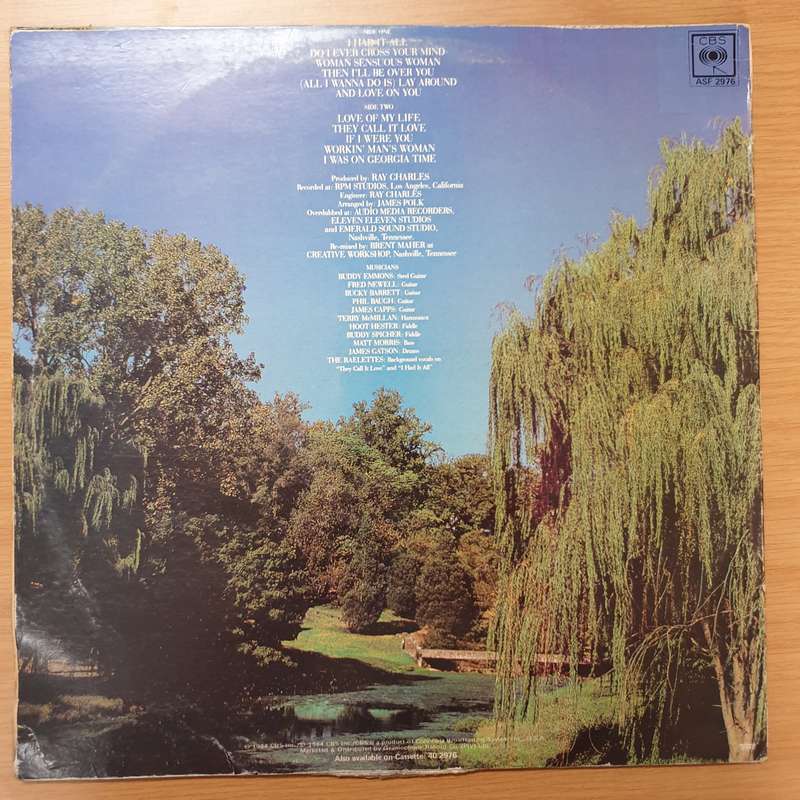 Ray Charles  Do I Ever Cross Your Mind - Vinyl LP Record - Very-Good- Quality (VG-)