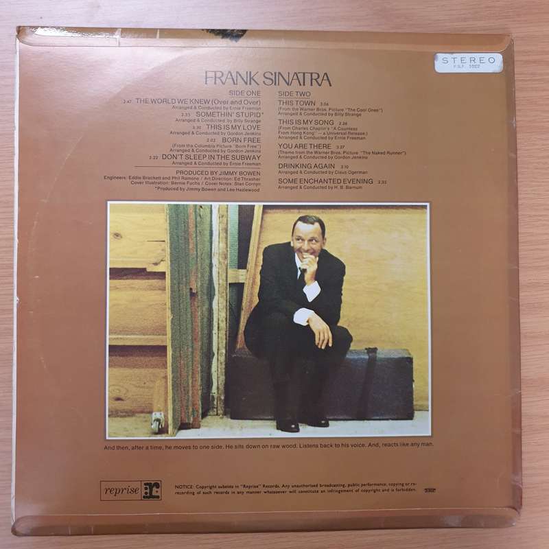 Nancy And Frank Sinatra  Somethin' Stupid - Vinyl LP Record - Very-Good Quality (VG)