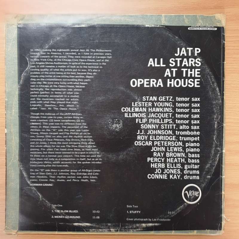 The Jatp All-Stars At The Opera House - Vinyl LP Record - Very-Good- Quality (VG-)