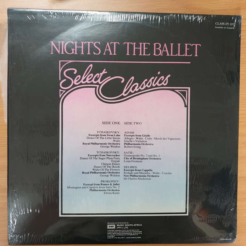 Select Classics - Nights at the Ballet - Vinyl LP Record - Very-Good+ Quality (VG+)