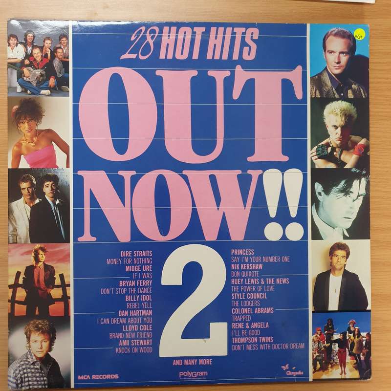28 Hot Hits Out Now - Original Artists - Double Vinyl LP Record - Very-Good+ Quality (VG+)