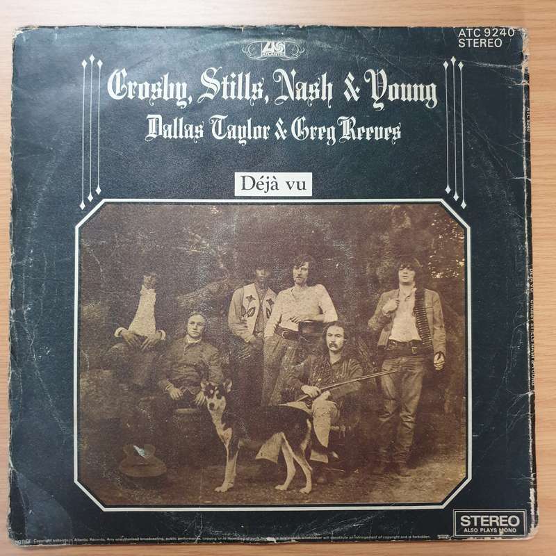 Crosby, Stills, Nash and Young - Deja Vu - Vinyl LP Record (G+)