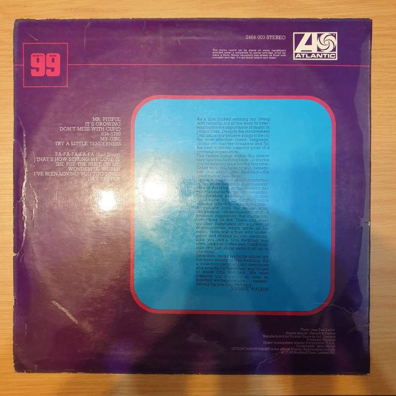 Otis Redding  Remembering - Vinyl LP Record - Very-Good Quality (VG)