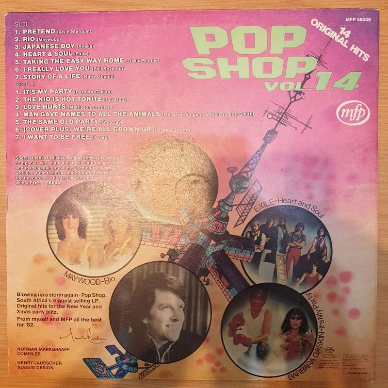 Pop Shop Vol 14 - Vinyl LP Record - Opened  - Very-Good+ Quality (VG+)