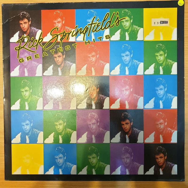 Rick Springfield - Greatest Hits - Vinyl LP Record - Very-Good+ Quality (VG+) (verygoodplus)