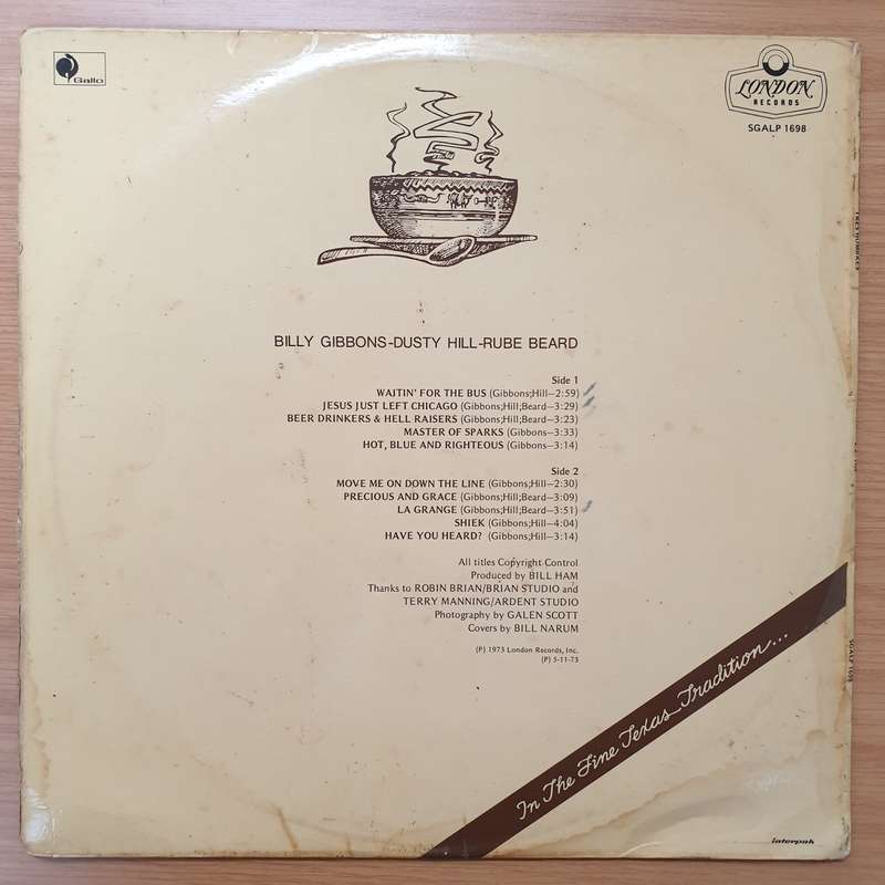 ZZ Top  Tres Hombres - Vinyl LP Record - Very-Good+ Quality (VG+)