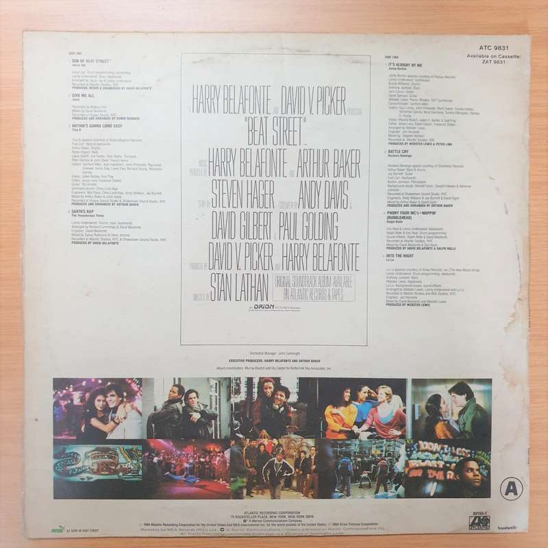 Beat Street (Original Motion Picture Soundtrack) - Volume 2 - Vinyl LP Record - Very-Good Quality...