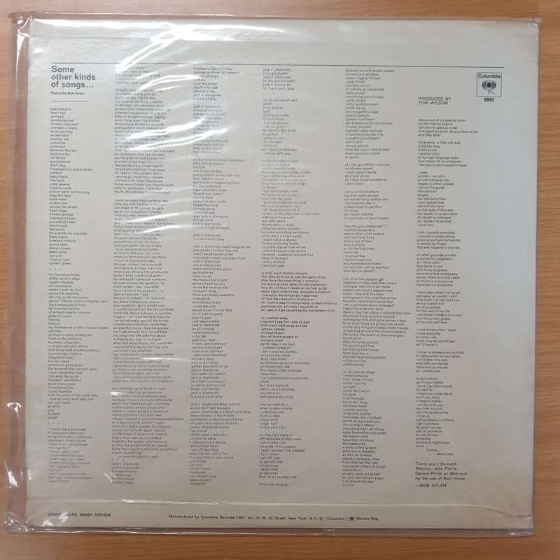Bob Dylan  Another Side Of Bob Dylan - Vinyl LP Record - Very-Good+ Quality (VG+)