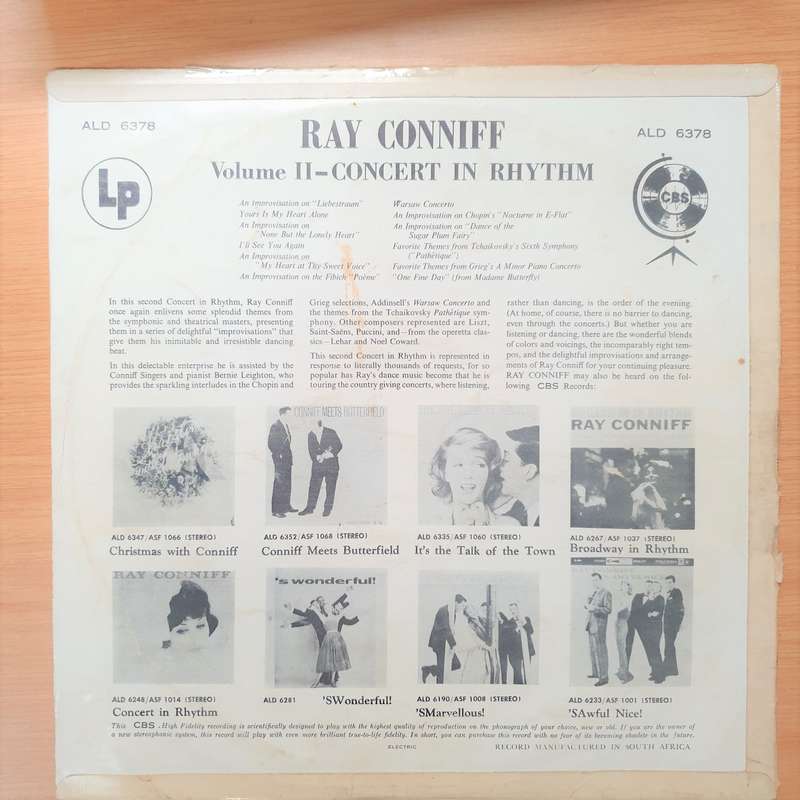 Ray Conniff His Orchestra And Chorus  Concert In Rhythm Volume II - Vinyl LP Record - Very-...