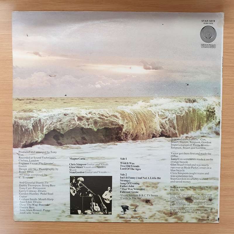 Magna Carta  Lord Of The Ages  - Vinyl LP Record - Very-Good Quality (VG)